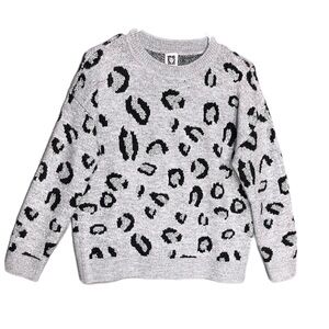 Ann Klein Sweater Metallic Animal Spots Women’s Size Medium
